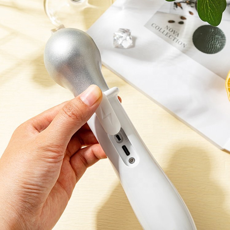 Ergonomic Shovel Spoon White Heated Antifreeze Hot Ice Cream Scoop Ice Warm with Comfortable Handle