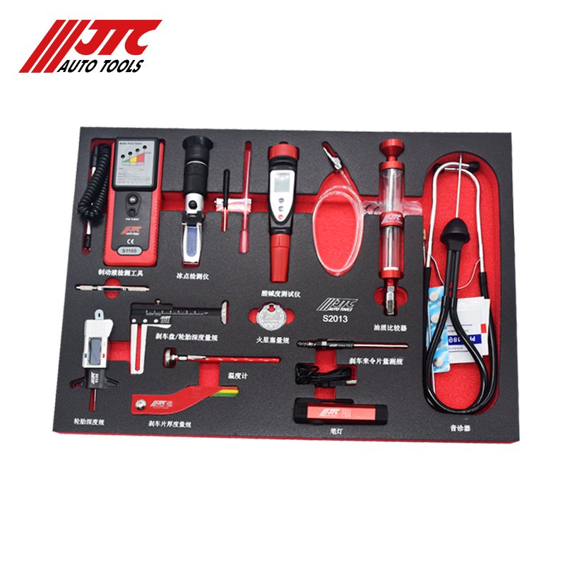 Jtc Auto Repair Special Tools 14-Piece Brake Oil Antifreeze and Brake Pads Maintenance Testing Tool Set Jtcs2013