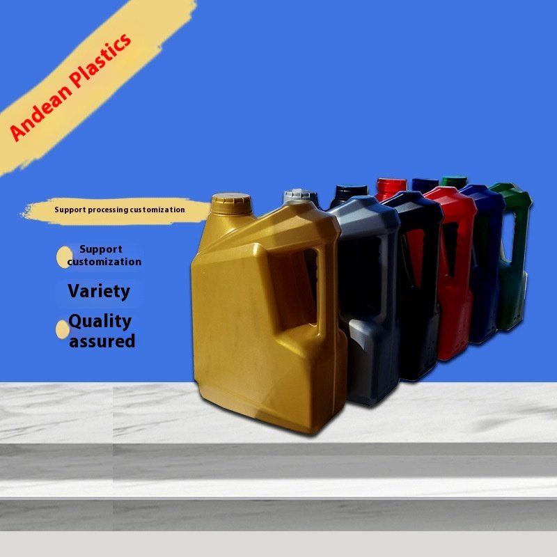 4L Multicolor Plastic Bucket In-Stock HDPE Metal Bucket for Oil Antifreeze Paint Food Wine & Milk with Label