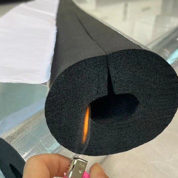 Antifreeze Open Self-adhesive Sound Absorption Air Conditioner Pipe Aluminum Foil Rubber PE Foam Insulation Pipe