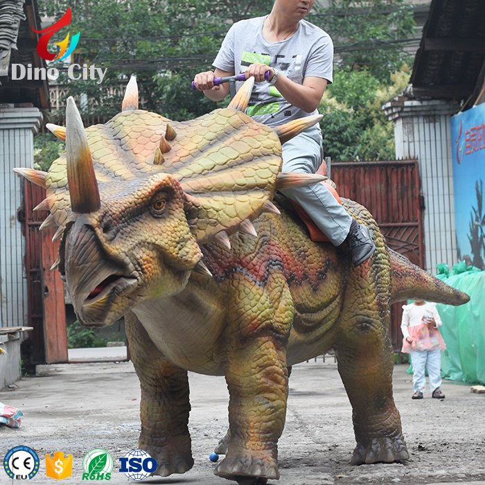 2025 Lifelike Walking Robotic Animatronic Dinosaur Ride for Amusement Park