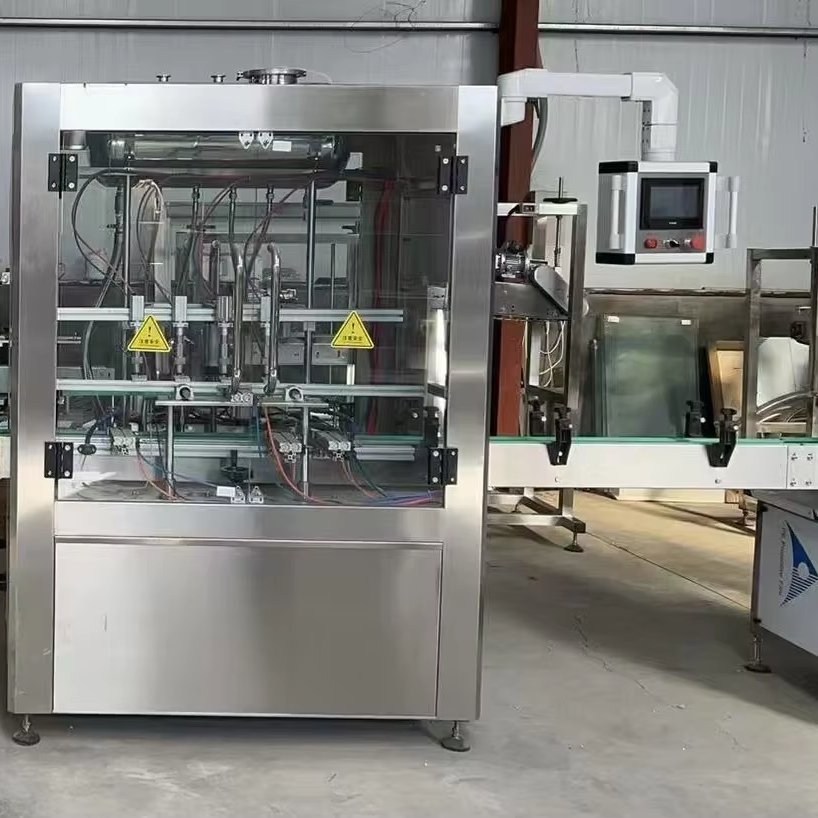 Electric Automatic Liquid and Paste Filling Machine High Productivity Digital Gear PLC Components for Beverages in Vials Bags