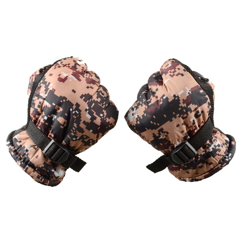 DS32 Thickened Plus Velvet Mountaineering Matten Windproof Warm Riding Padded Glove Winter Outdoor Camouflage Riding Ski Gloves