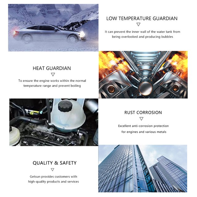 Getsun Anti-corrosion Anti-freeze Solution Antifreeze Coolant for Radiator