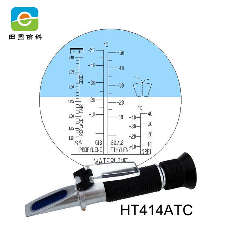 Handheld Glycol Refractometer Auto Antifreeze 1-1.4 Battery Acid Coolant Tester Tool Fluid Refractometer Tester
