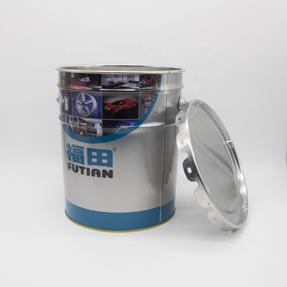 Wholesale 5 Gallon UN Rated Drum Metal Bucket Store Grease Lubricants Empty Iron Pail
