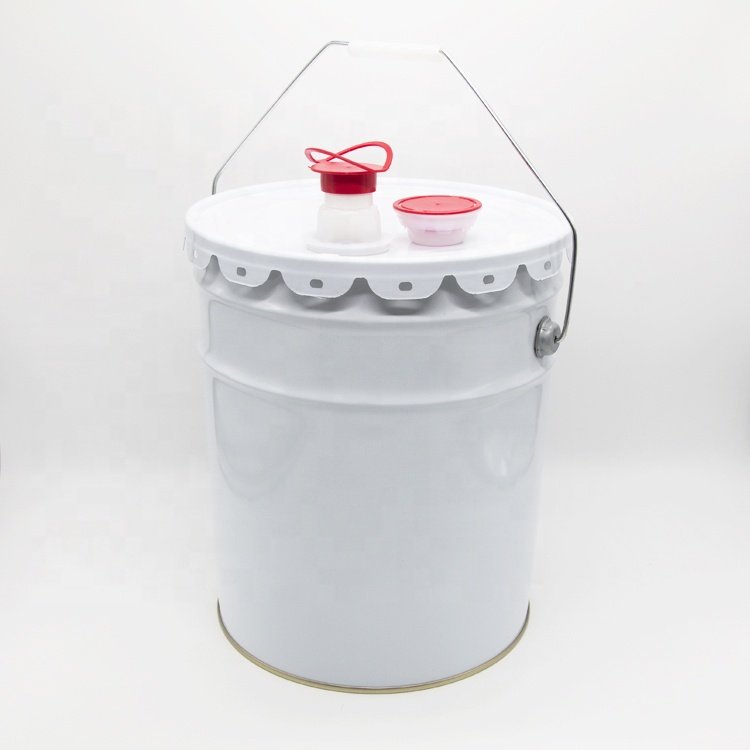 Wholesale 5 Gallon UN Rated Drum Metal Bucket Store Grease Lubricants Empty Iron Pail