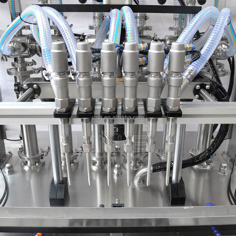 Yangzhou LINHE Full Automatic Servo Motor Control Piston Pump Bottle Cream Filling Machine for Lotion Shampoo with 6 Nozzles