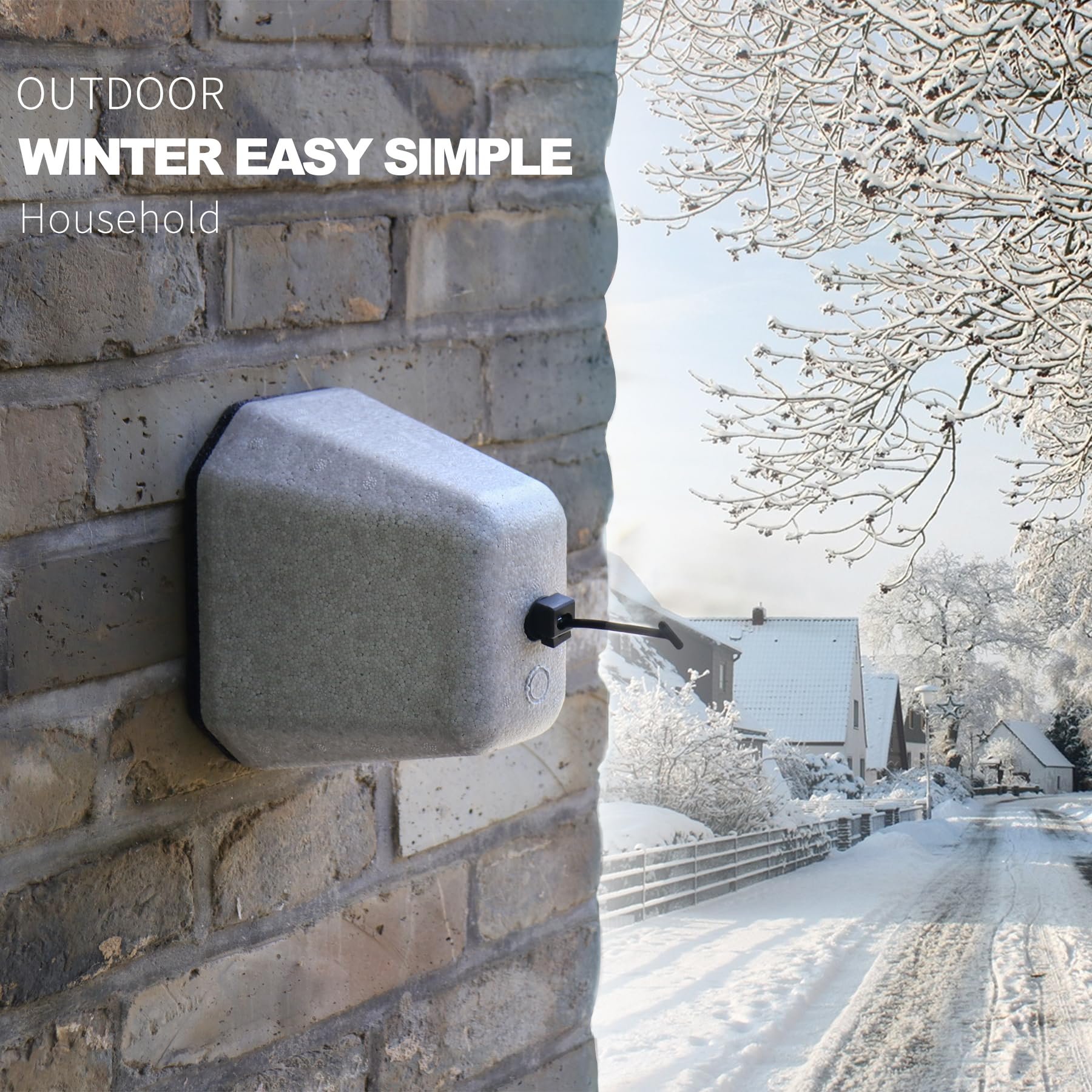 2024 the New Outdoor Foam Faucet Cover Winter Foam Faucet Antifreeze Protective Cover Anti-Ice