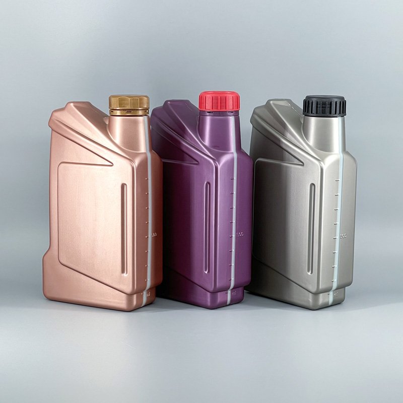 1L Lubricating Antifreeze Custom Logo Motor Oil Jerry Can Empty Engine Oil Bottle for Car Use