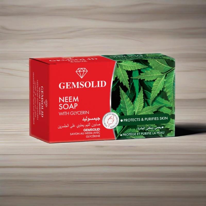 Gemsolid Neem Soap With Glycerin Deeply Nourish and Say Goodbye to Dry Skin