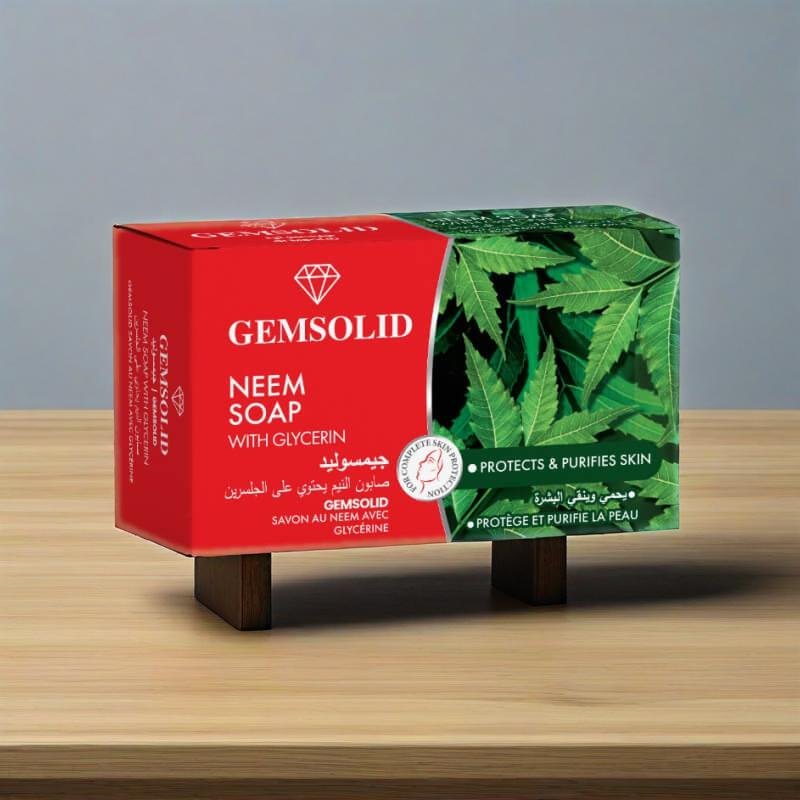 Gemsolid Neem Soap With Glycerin Deeply Nourish and Say Goodbye to Dry Skin