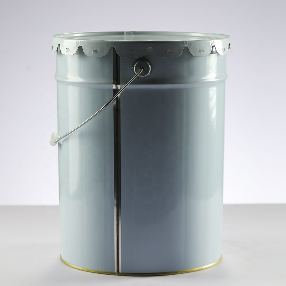 Lock Ring Pail 20 Litre Manufacturer Barrel Customized Round Paint Metal Tin Bucket With Metal Cap