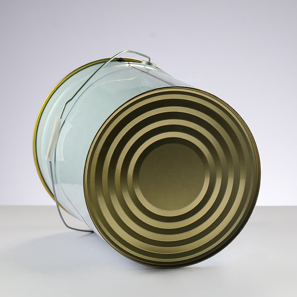 Lock Ring Pail 20 Litre Manufacturer Barrel Customized Round Paint Metal Tin Bucket With Metal Cap