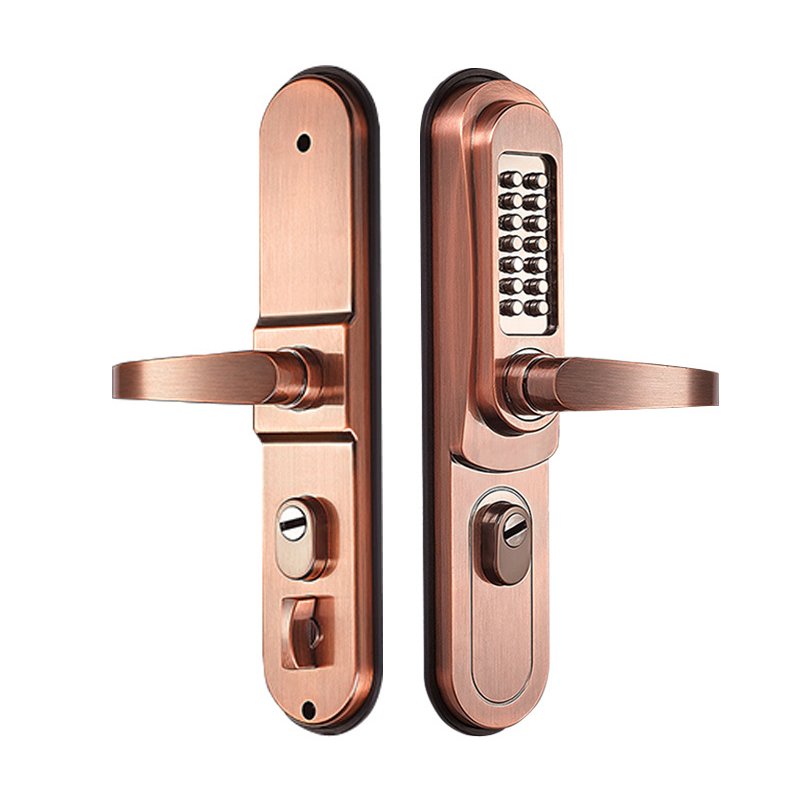 Hight Quality Aluminum Iron Safety Door Lock Outdoor Rainproof Mechanical Password Lock with 6068 Lock Body
