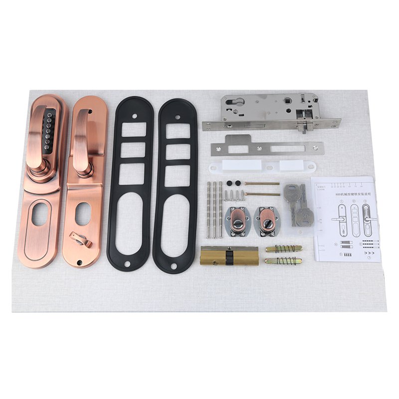 Hight Quality Aluminum Iron Safety Door Lock Outdoor Rainproof Mechanical Password Lock with 6068 Lock Body