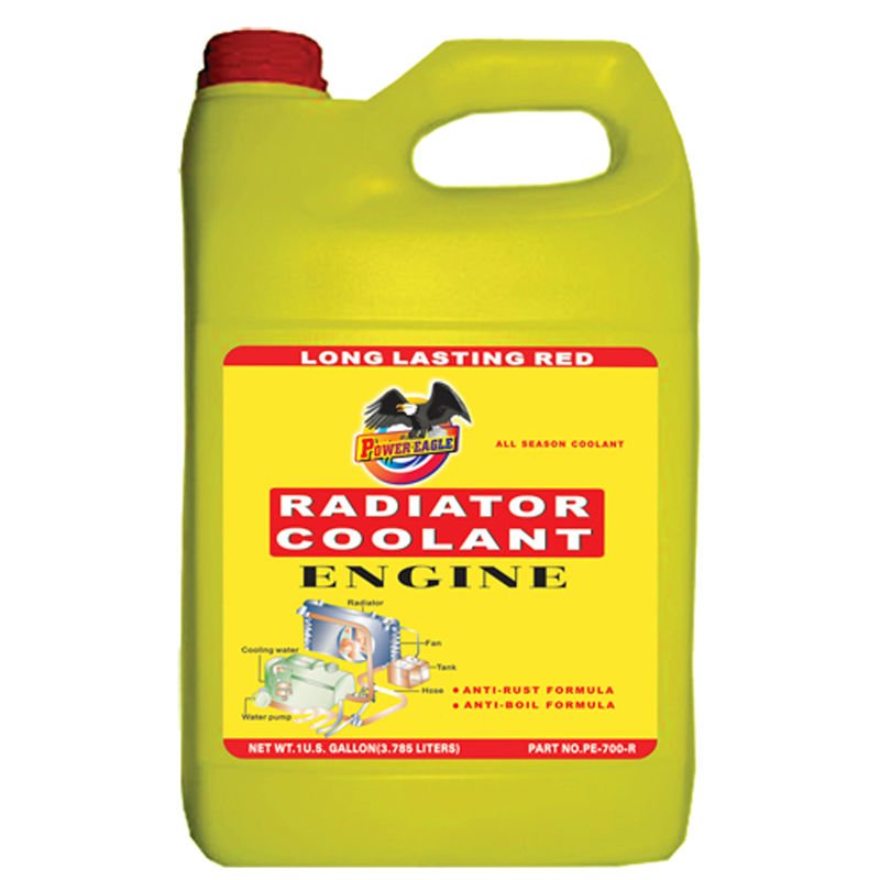 One Gallen 4 Liter Red Radiator Coolant Concentrate Plastic Bottle Car Engine Cooling for Car Care