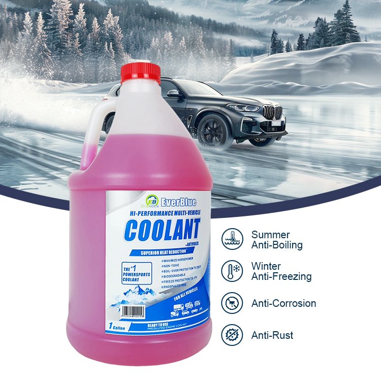 Automotive Liquid Coolant 1 Gallon Antifreeze Coolant Red Glycol Antifreeze for Motor