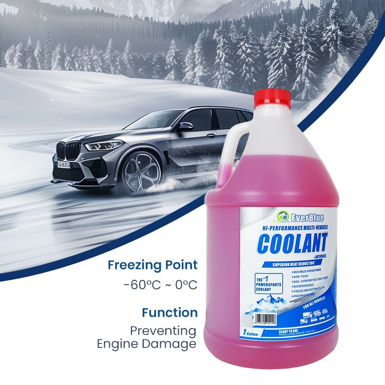 Automotive Liquid Coolant 1 Gallon Antifreeze Coolant Red Glycol Antifreeze for Motor