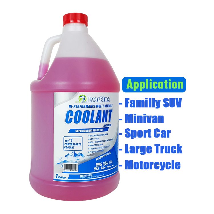 Automotive Liquid Coolant 1 Gallon Antifreeze Coolant Red Glycol Antifreeze for Motor