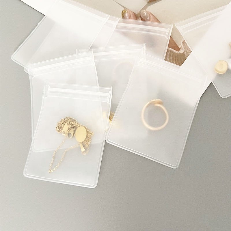 8*8CM Small Zipper Pvc Bag Plastic Ziplock Jewelry Pouch Transparent Gift Bags for Jewelry Packaging EVA Plastic Zipper Bag