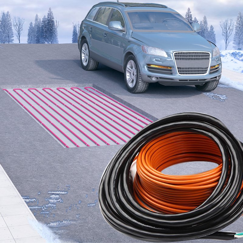 HX Road Twin-Conductor Copper Heating Cable for Concrete Antifreeze & Anti-Skid Lane Sidewalks FEP Insulation Snow Melting