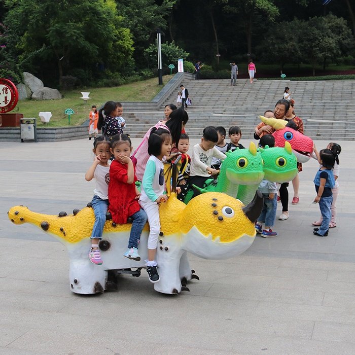 Amusement Park Kid Rides Car Dinosaur Mechanical Car Game