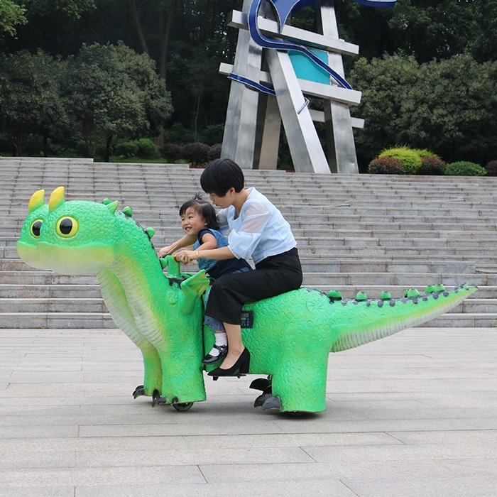Amusement Park Kid Rides Car Dinosaur Mechanical Car Game