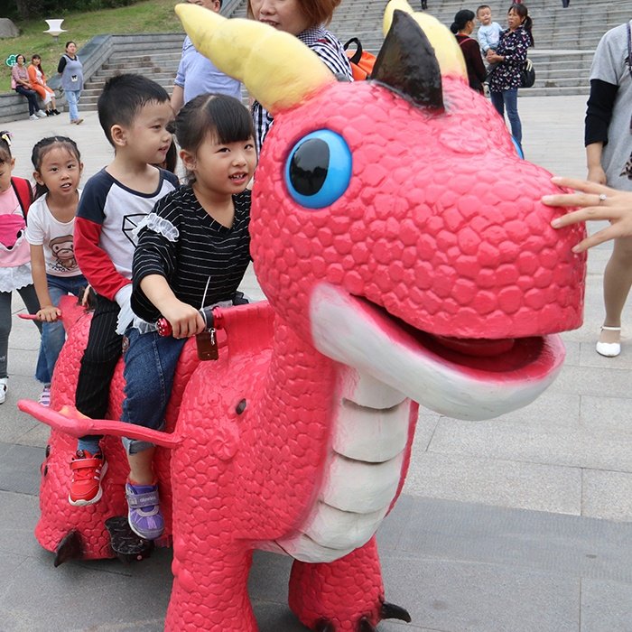 Amusement Park Kid Rides Car Dinosaur Mechanical Car Game