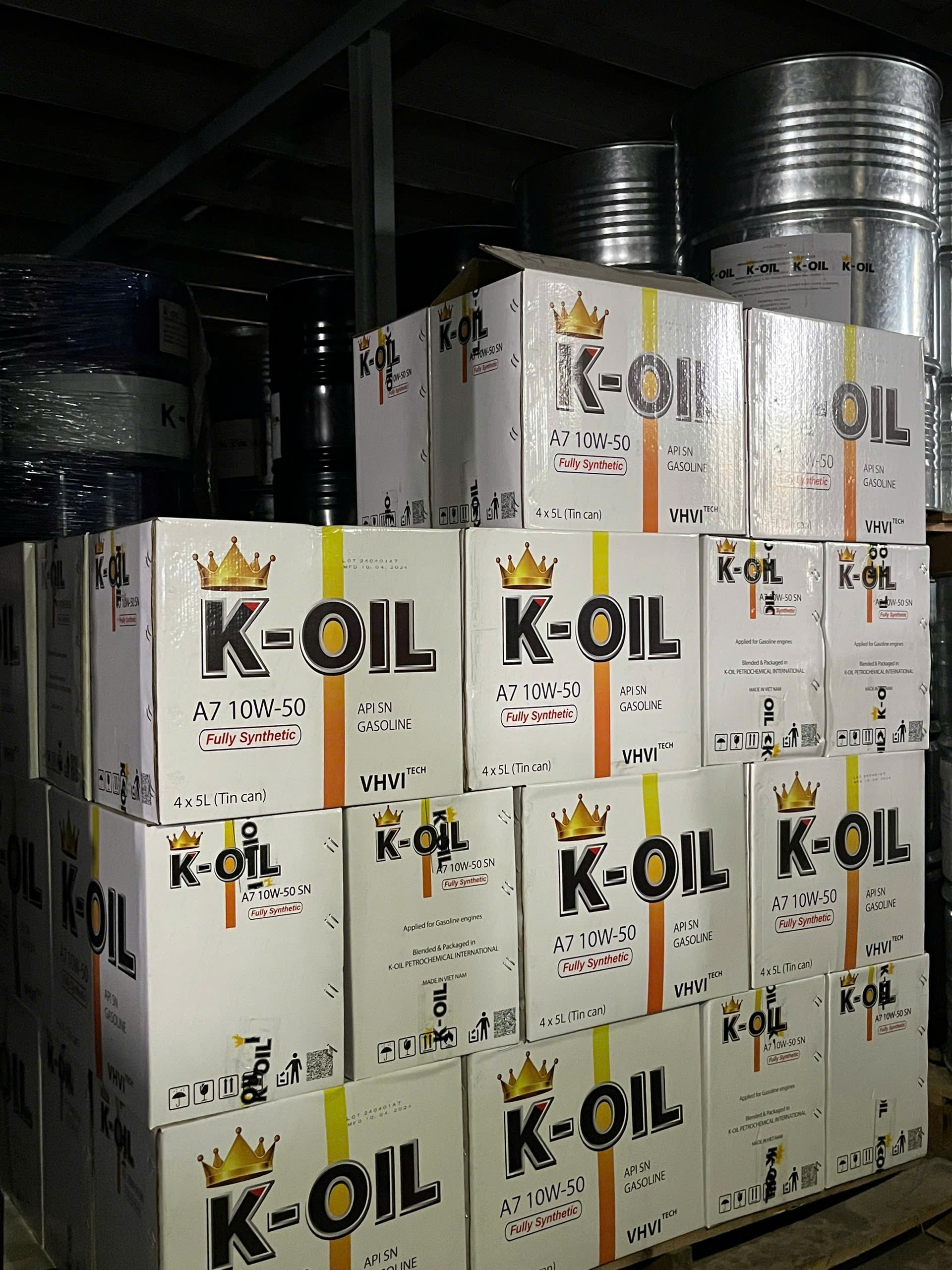 Made in Vietnam, Gasoline Engine K-OIL A7 10W40 SN/CF, Wholesale Price for Gasoline Engines