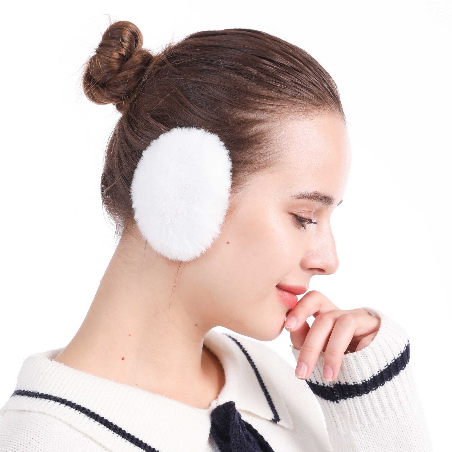 Women's Cute Warm Ear Muff Windproof Plush Antifreeze Korean Version Split Earmuffs Earbags