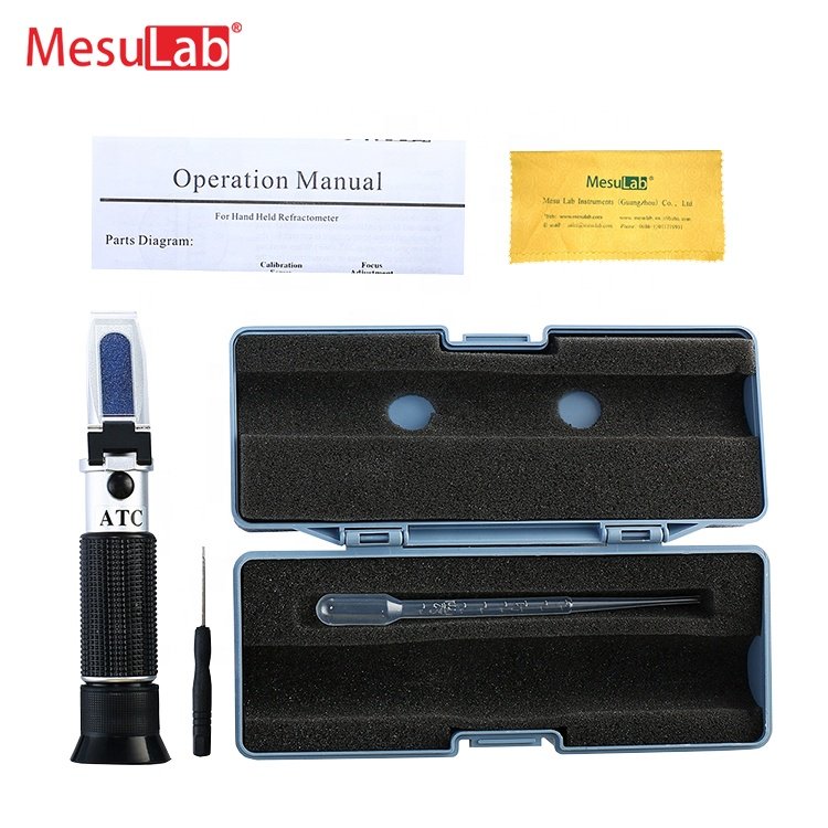 MesuLab Handheld Hand Held Portable Brix Meter Coffee Wine Alcohol Antifreeze Salinity Sugar Brix Honey Refractometer Brix Price