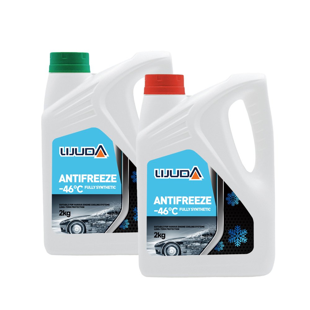 Antifreeze Coolant 2L -46℃ Red Long Life Antifreezes Radiator Coolant for Car Ethylene Glycol Antifreeze LIJUNDA Brand Coolant
