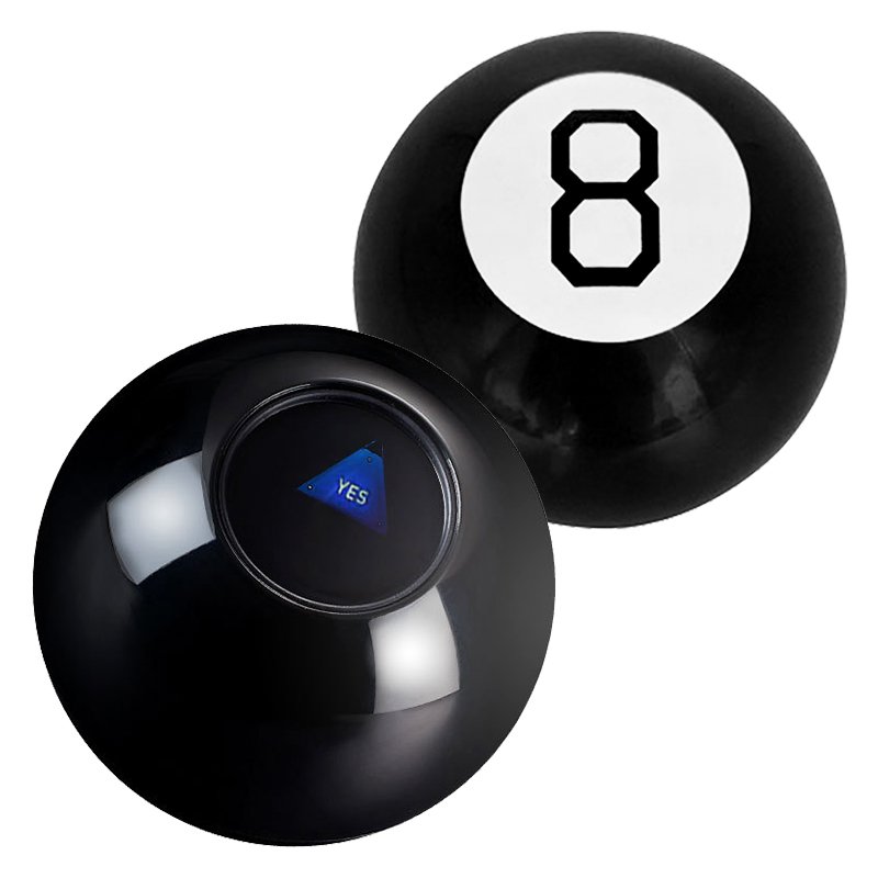 7cm Mini Promotional Answer Telling Magic 8 Ball Novelty Toy With Floating Answers