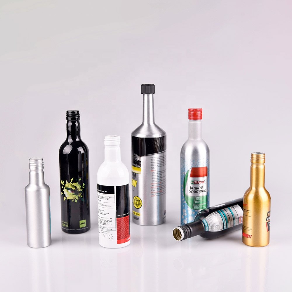 100ml 250ml 300ml 350ml Gasoline Bottle Aluminum Liquid Bottles Engine Oil Motor Oil Metal Bottles