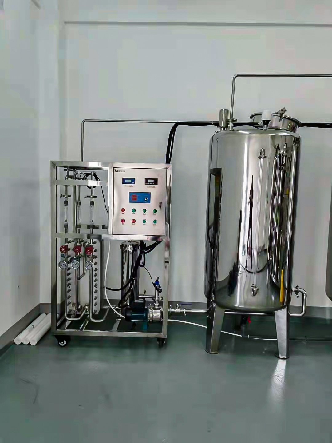 SS304 Ultra Pure Water System Water Purification EDI Dialysis Laboratory Reverse Osmosis System Water Purified Machine 1000L/h