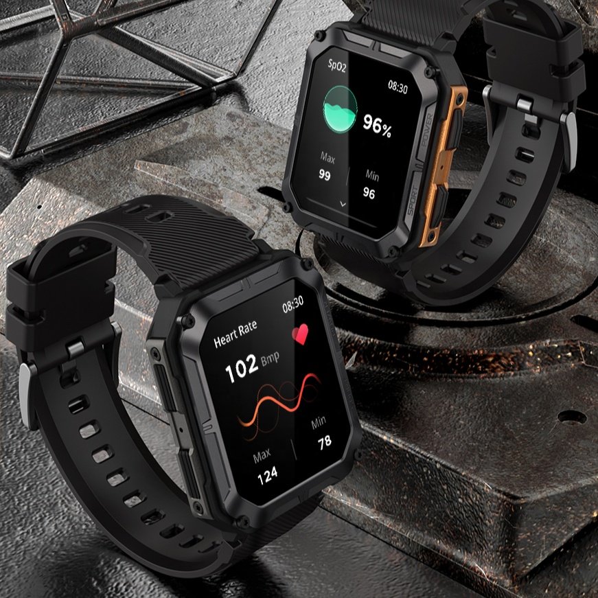 Factory OEM Wireless Charge Earphones Smartwatch 1.83 HD Large Screen Fitness Watch Men Smart Watch