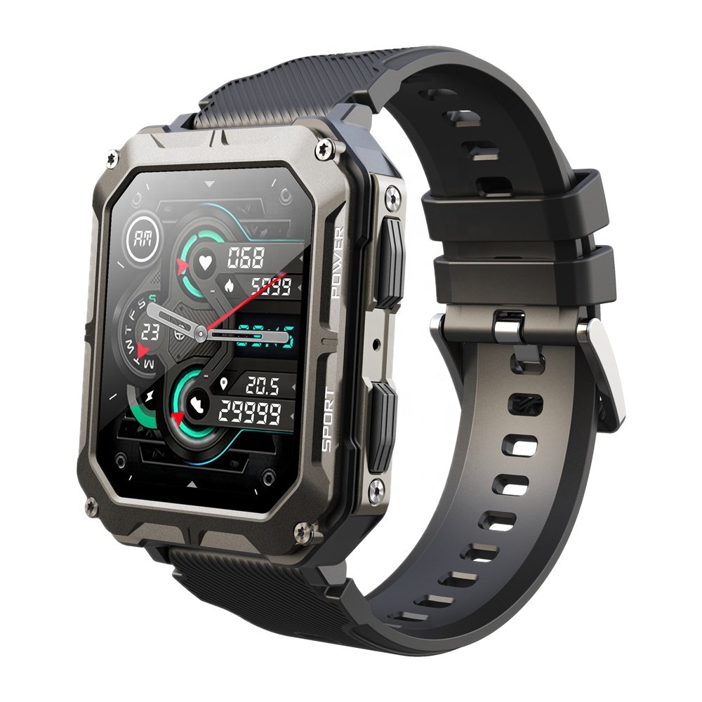 Factory OEM Wireless Charge Earphones Smartwatch 1.83 HD Large Screen Fitness Watch Men Smart Watch