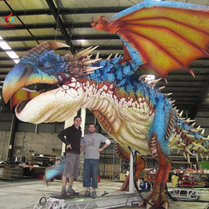 2025 Handmade Robot Dragon Model Life Size Movie Role Animatronic Dragon China Dragon Factory