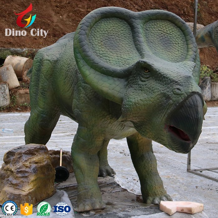 Jurassic Theme Park Life Size Carnotaurus Animatronic Dinosaur Model