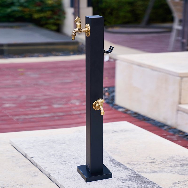 Villa Courtyard Stainless Steel Antifreeze Water Pipe Garden Copper Watering Faucet Outdoor Double-sided Water Pile