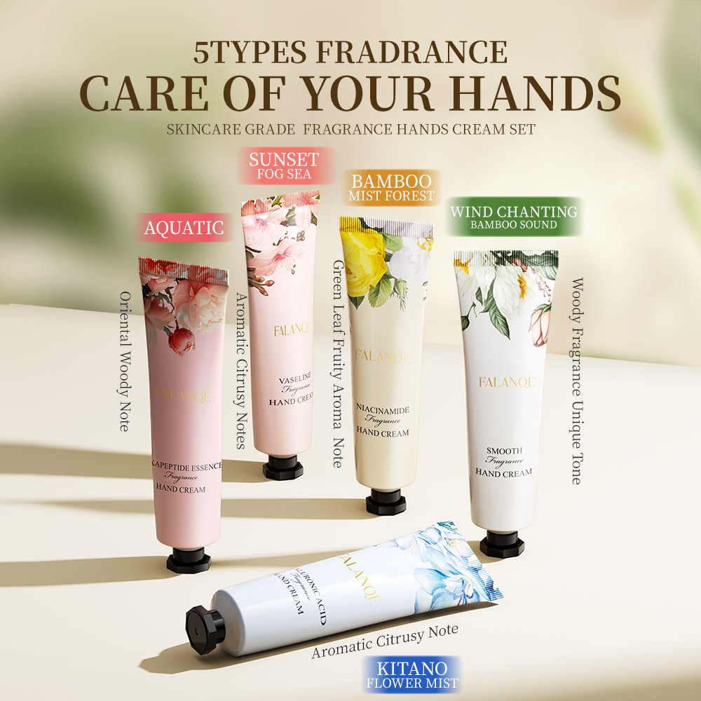 Custom Logo Natural Moisturizing Mini Foot & Hand Repair Cream Lotion Gift Set Plant Fruit Perfume Anti-Chapping Hand Cream