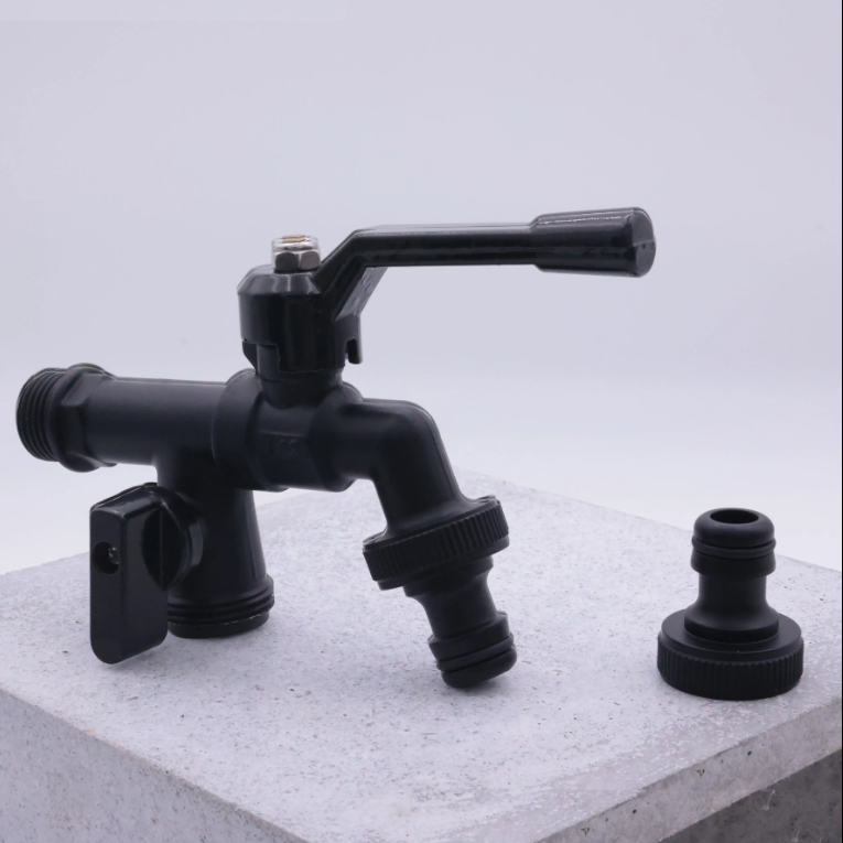 TMOK OEM 1/2" 3/4" 3/4" New Arrival Dual Outlets Antifreeze Double Brass Bibcock Faucet Garden Water Tap