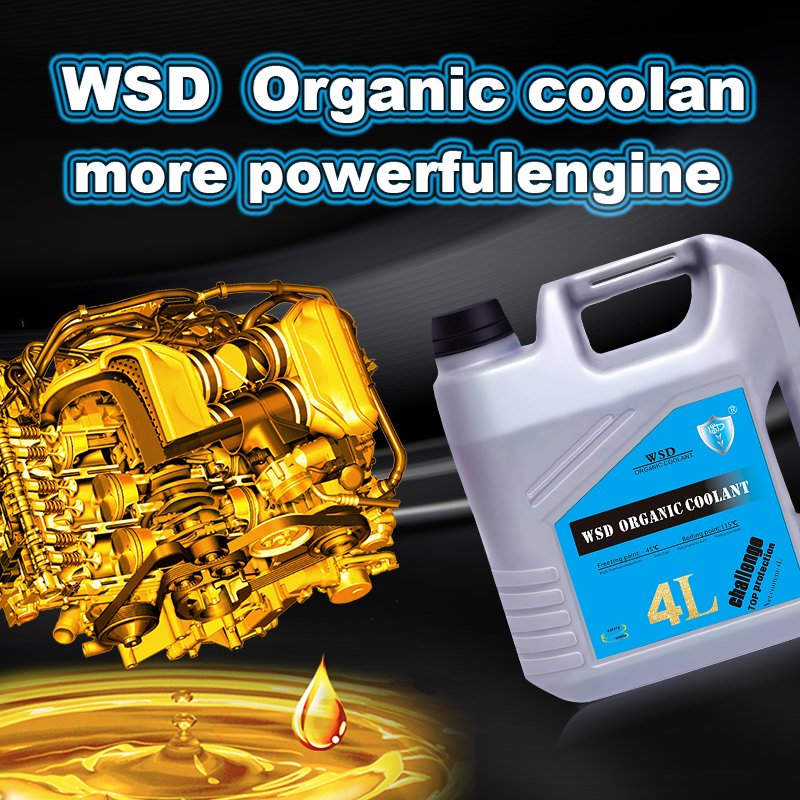 WSD Organic Coolant 4L Antifreeze Organic Motor Vehicle Radiator Liquid Coolant for Car