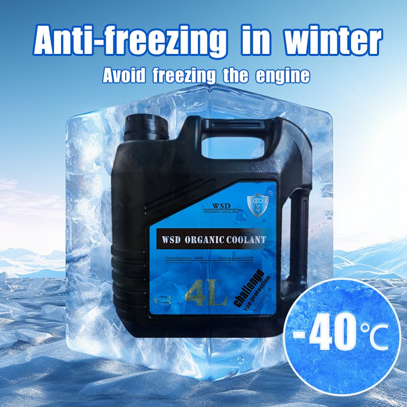 WSD Organic Coolant 4L Antifreeze Organic Motor Vehicle Radiator Liquid Coolant for Car