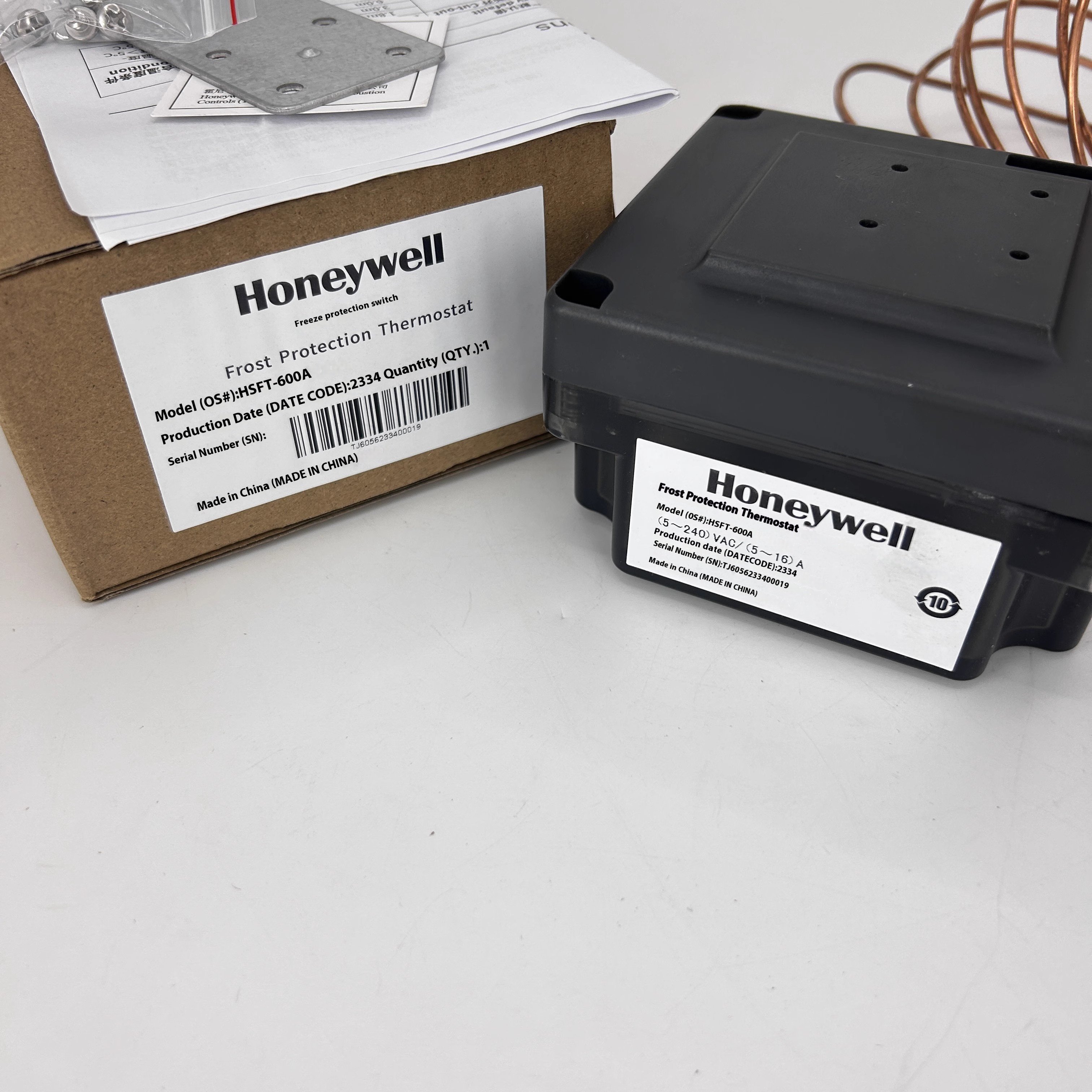 Honeywell Antifreeze Switch HS FT-180A/HS FT--300A/HS FT--600A