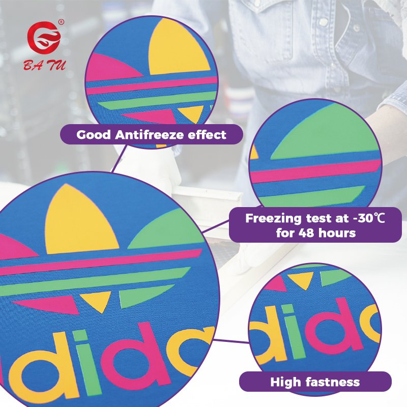 High-Performance Water-Based Antifreeze Rubber Paste Screen Printing Ink for Fabric - Excellent Frost Resistance, No Cracking