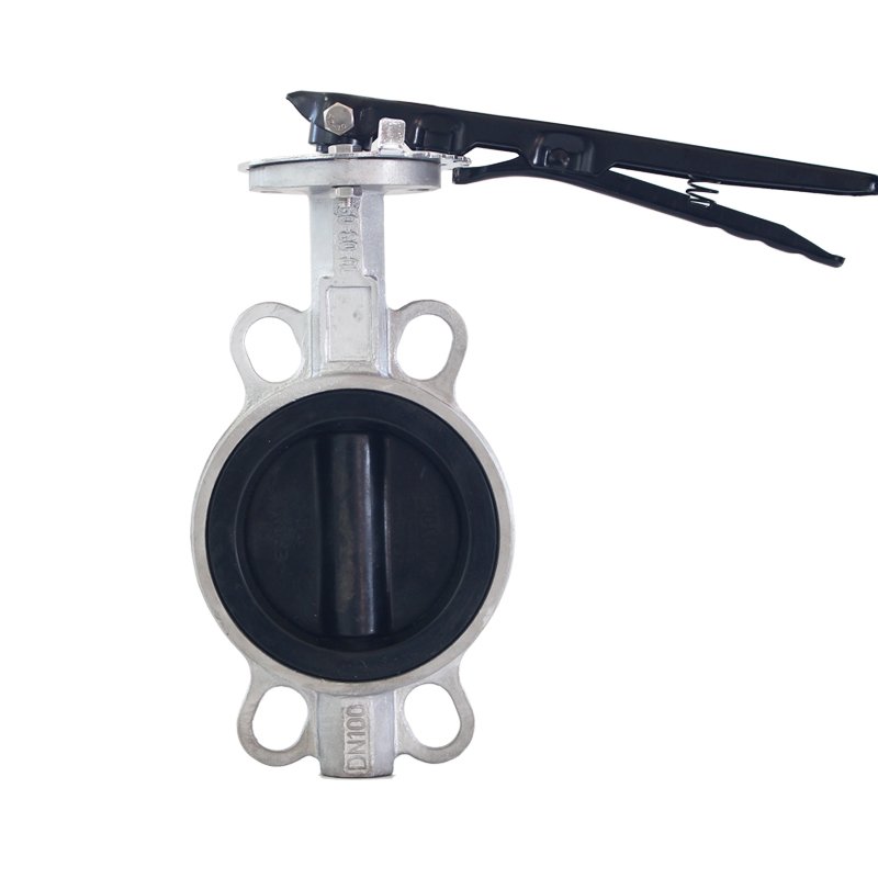 Carbon Steel Butterfly Valve Price WCB 4 6 8 Inch EPDM NBR Seat Manual Wafer Antifreeze Butterfly Valve