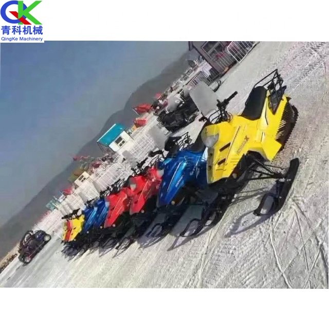 Northeast Gasoline Bobsleigh All Steel Structure Driving Type Electric Snowmobile Skiing Car