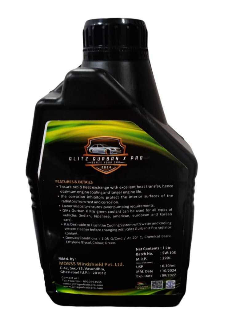 Glitz Gurban X PRO Coolant Advanced Engine Cooling Solution for Optimal Performance and Protection